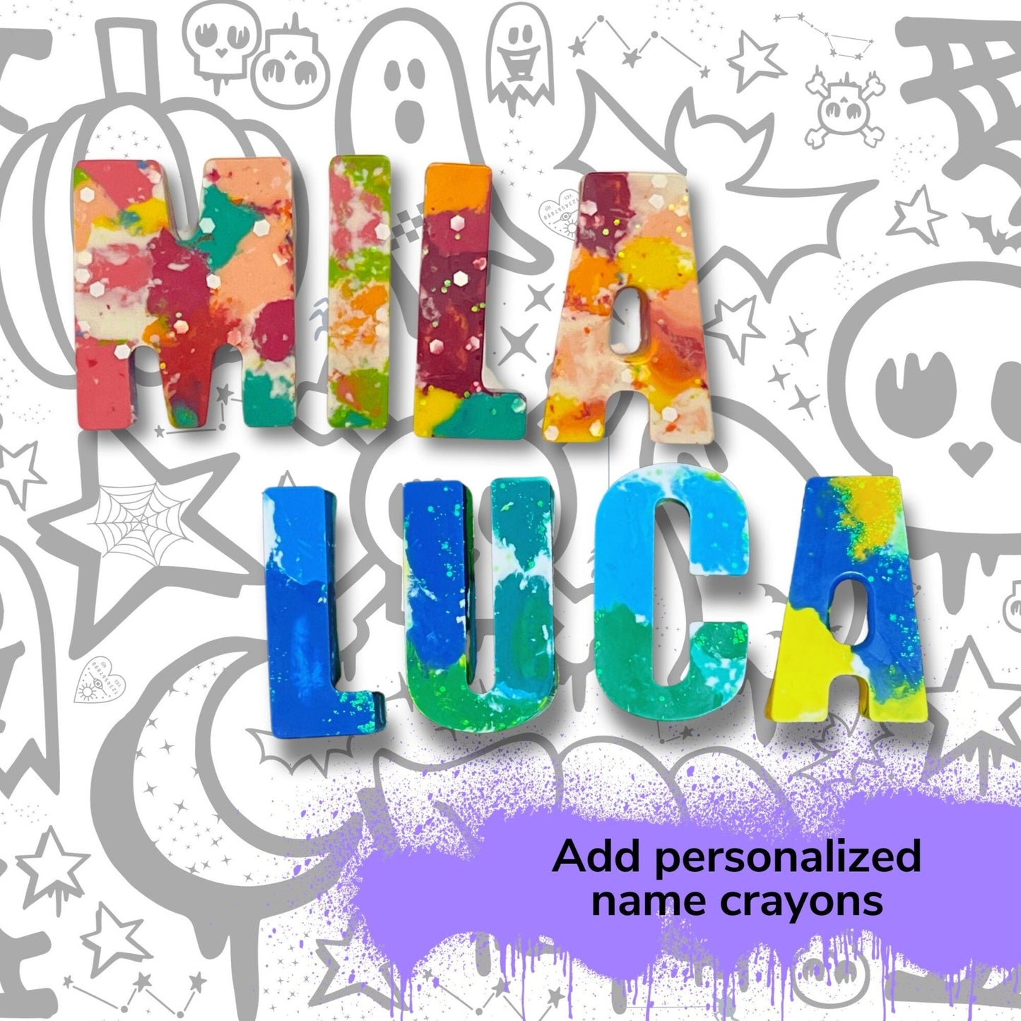 Halloween Graffiti Coloring Page - Instant Download