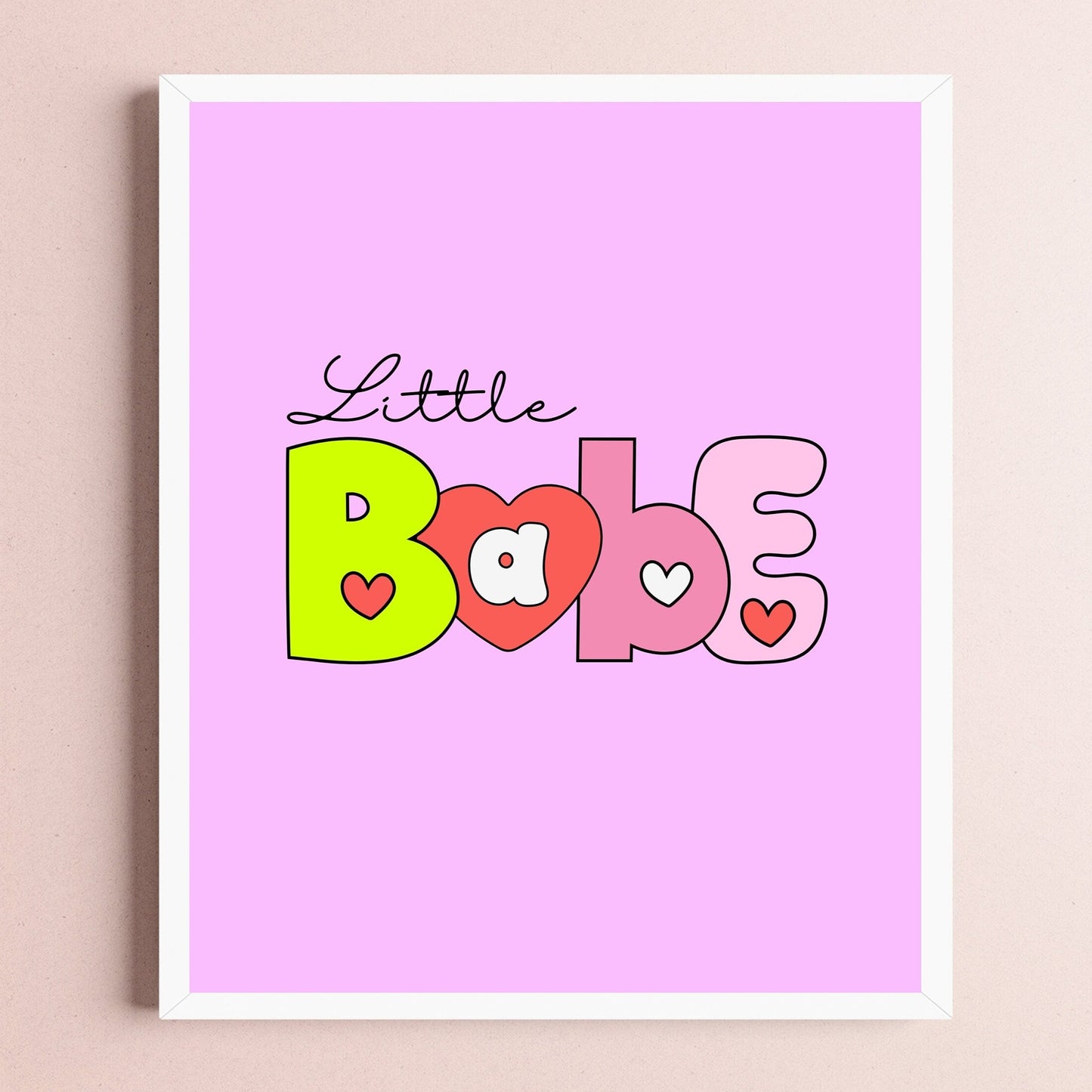 Valentines Day Printable Art - BABE