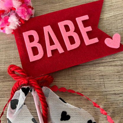 Valentine's Felt Pennant Wand