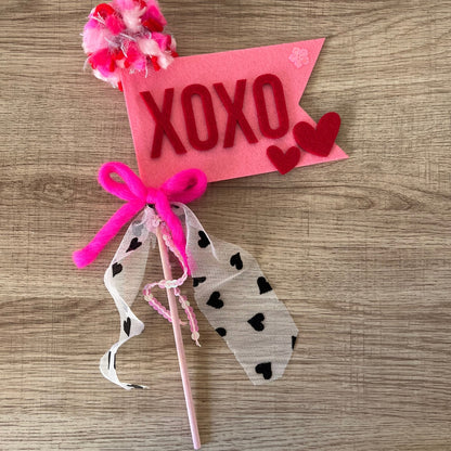 Valentine's Felt Pennant Wand