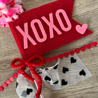 Valentine's Felt Pennant Wand