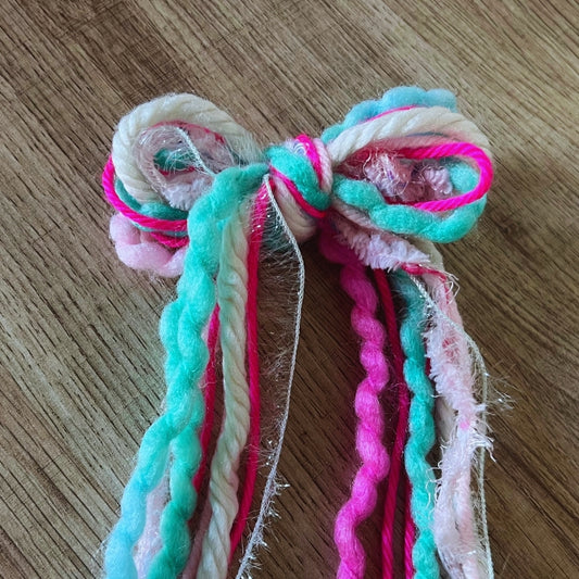 Yarn Hair Bow for girls