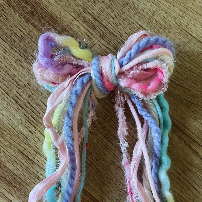 Yarn Hair Bow for girls