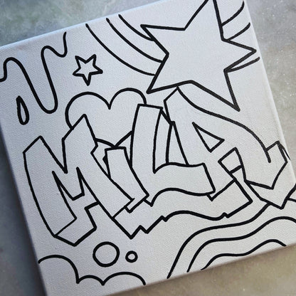 Personalized Graffiti Art Kit - 8" x 8"