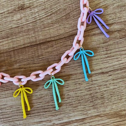 Whimsy Bow Charm Necklace