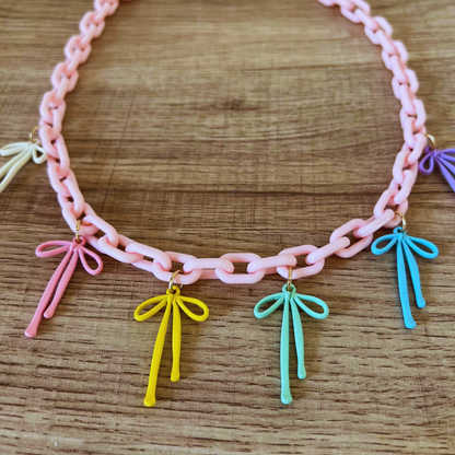 Whimsy Bow Charm Necklace