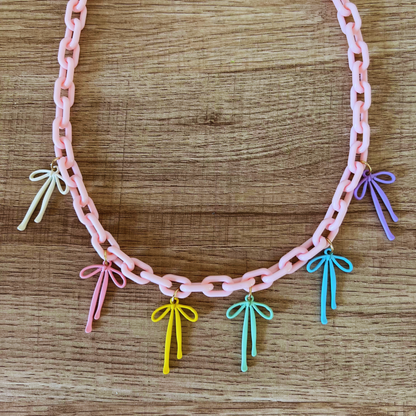 Whimsy Bow Charm Necklace
