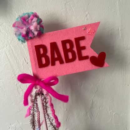 Valentine's Felt Pennant Wand