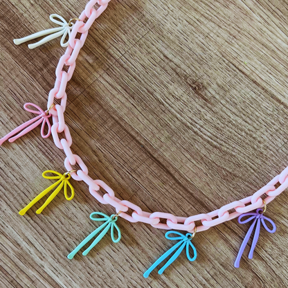 Whimsy Bow Charm Necklace