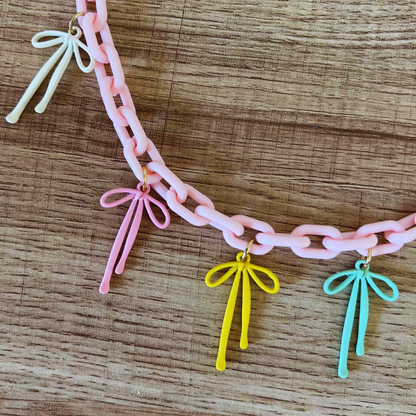Whimsy Bow Charm Necklace