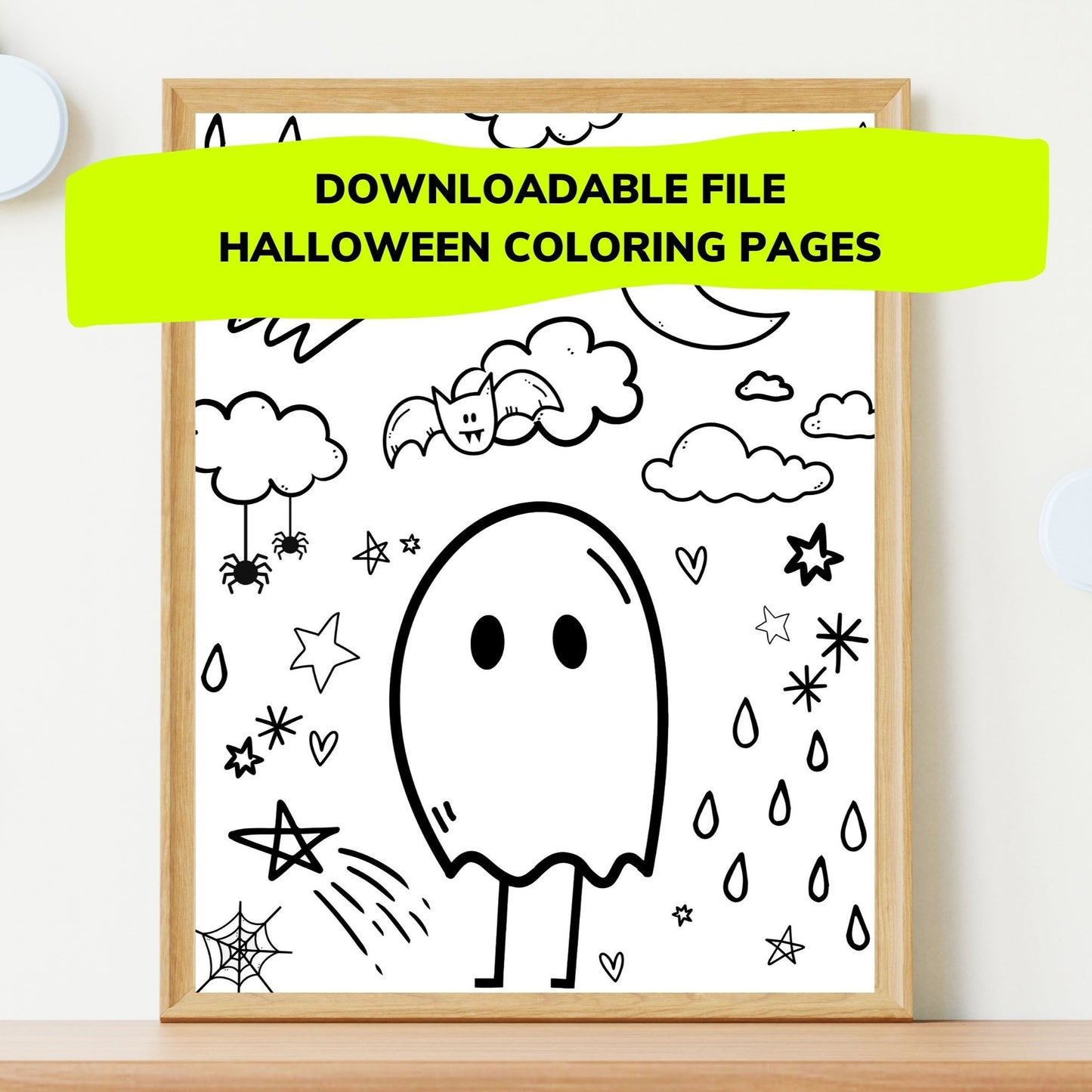 Halloween Whimsy Coloring Pages - Instant Download