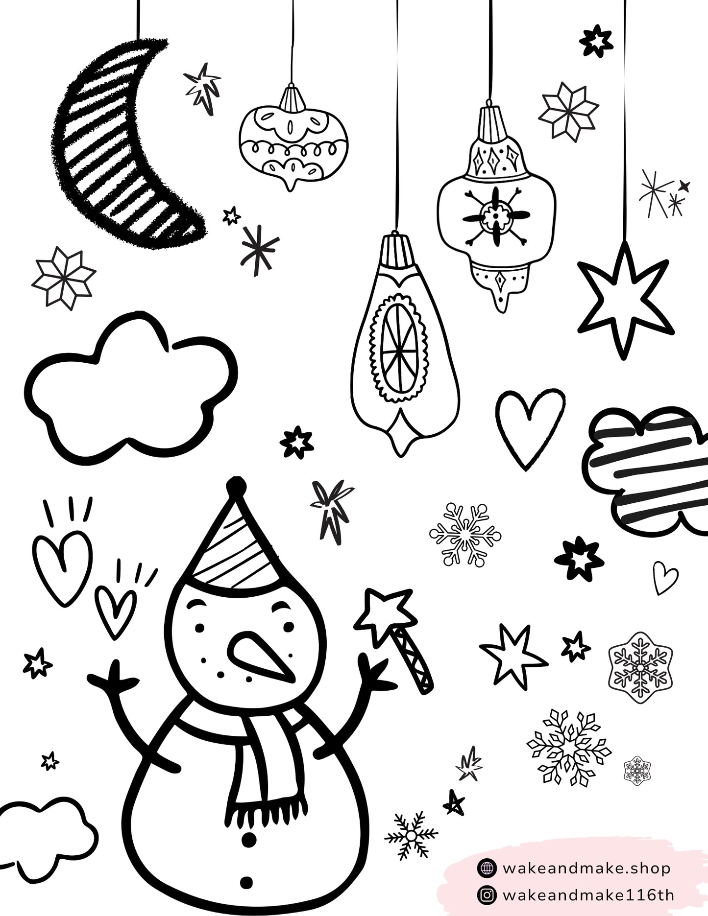 FREE Holiday Coloring Page - Instant Download