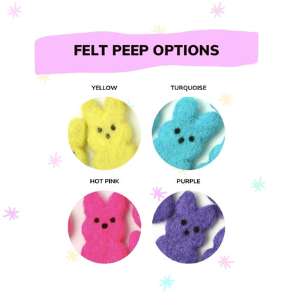 Peep Felt Mini Hair Clip for girls