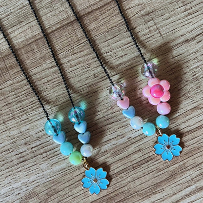 Spring Flower Charm Necklace