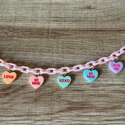 Valentine Heart Charm Necklace