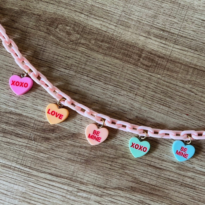 Valentine Heart Charm Necklace