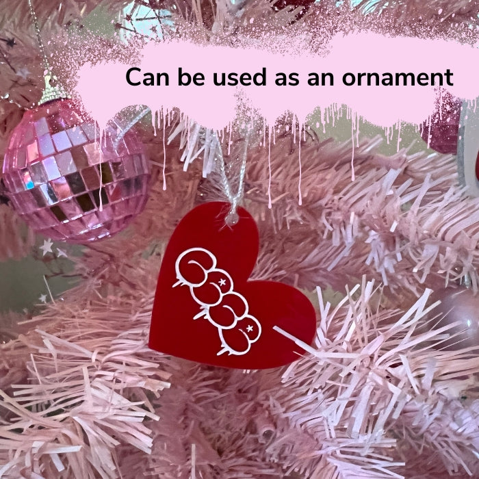 Valentines Graffiti Heart Tag / Gift Topper / Ornament