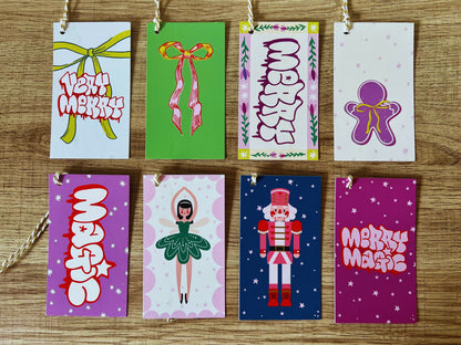 Graffiti-meets-Whimsy Holiday Gift Tags — Designed by us!