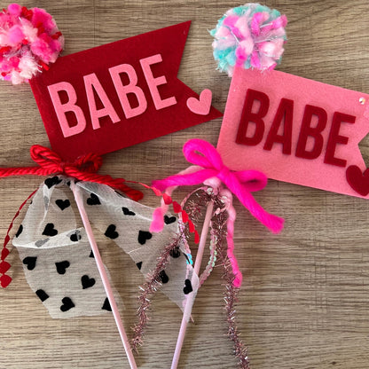 Valentine's Felt Pennant Wand