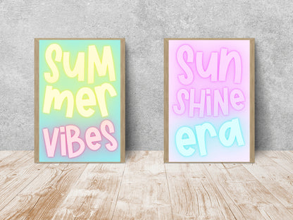 Summer Vibes Printable Art