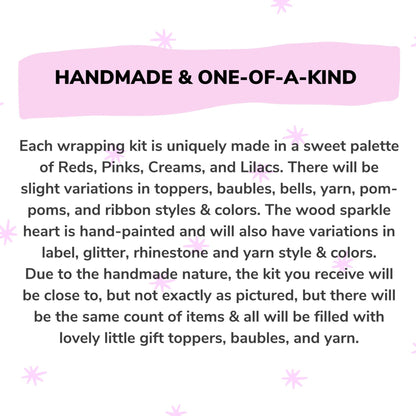 Valentines Wrapping Kit - Toppers, Love Notes & Ribbon