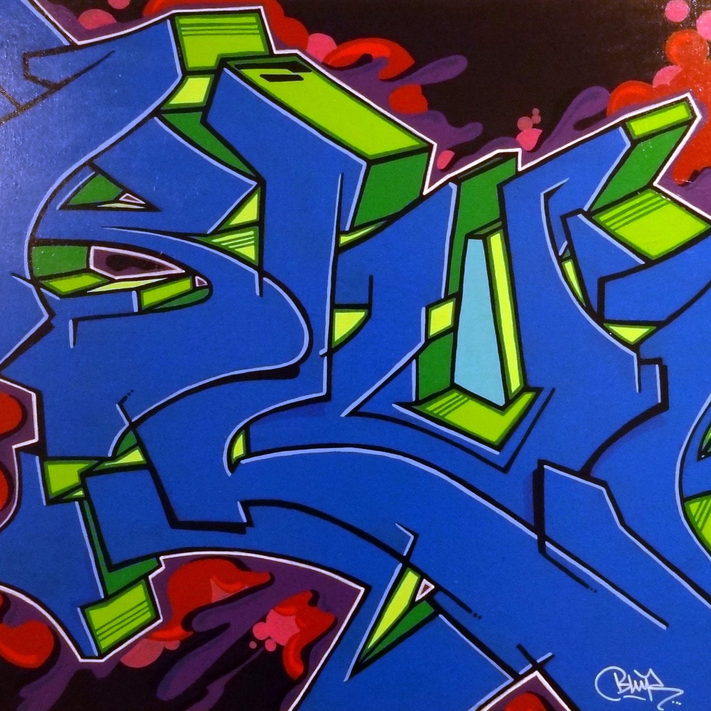 36" x 24" Blur116th Graffiti Painting