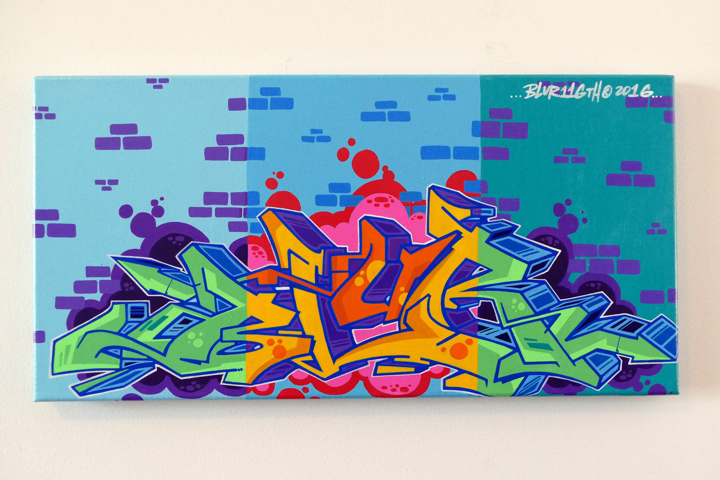 20" x 10" Blur116th Graffiti Painting