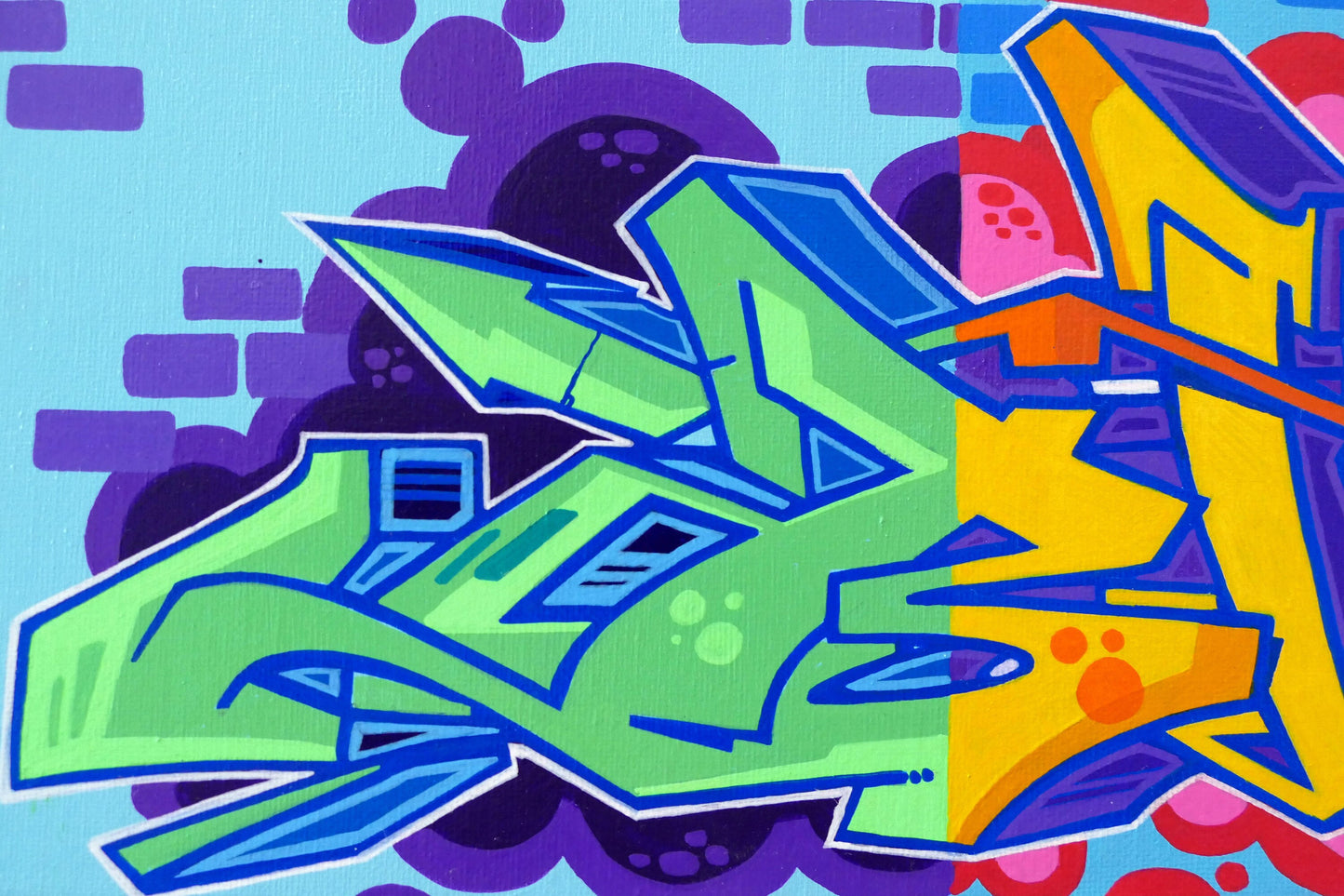 20" x 10" Blur116th Graffiti Painting