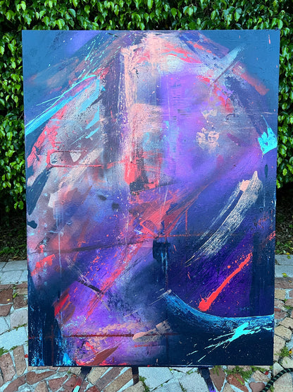 30" x 40" Galaxy Abstract Painting