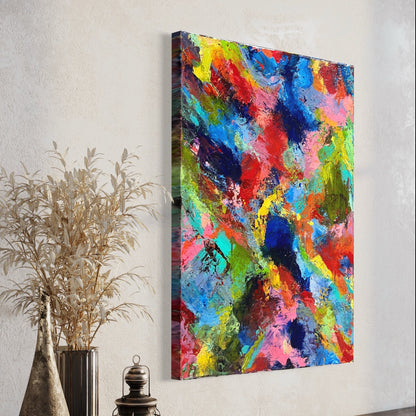 18" x 24” Vibrant Abstract Painting