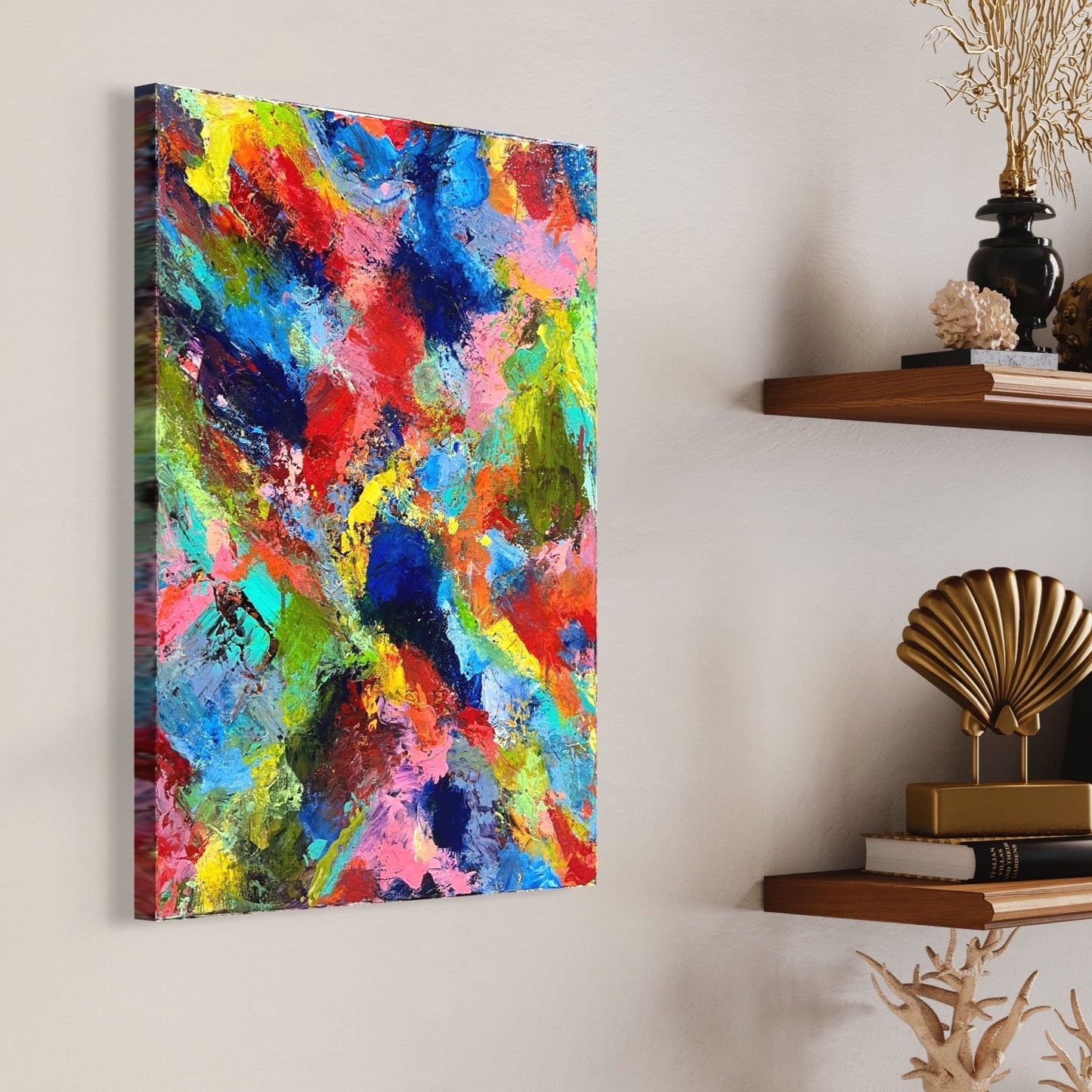 18" x 24” Vibrant Abstract Painting