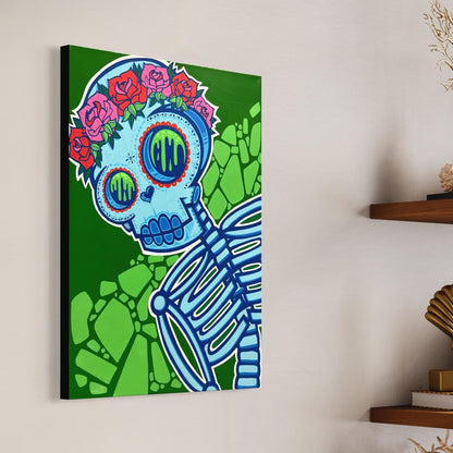 18" x 24" Sugar Skull Painting