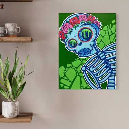 18" x 24" Sugar Skull Painting