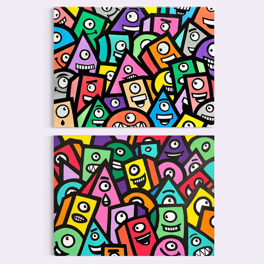 24" x 18" Whimsical Shapes Set