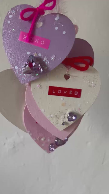 Valentines Heart Bauble / Gift Topper / Ornament / Tag