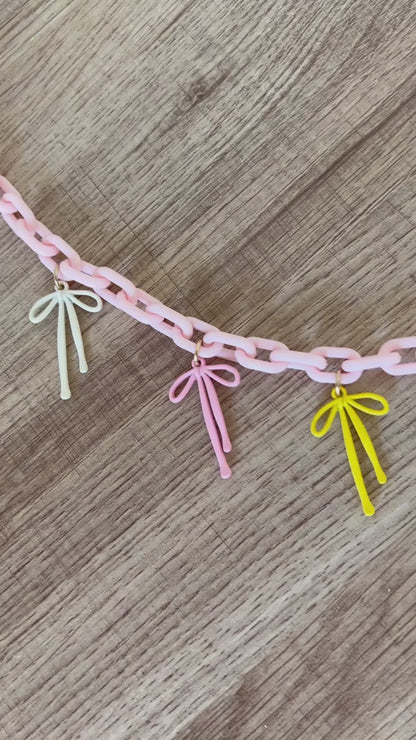 Whimsy Bow Charm Necklace