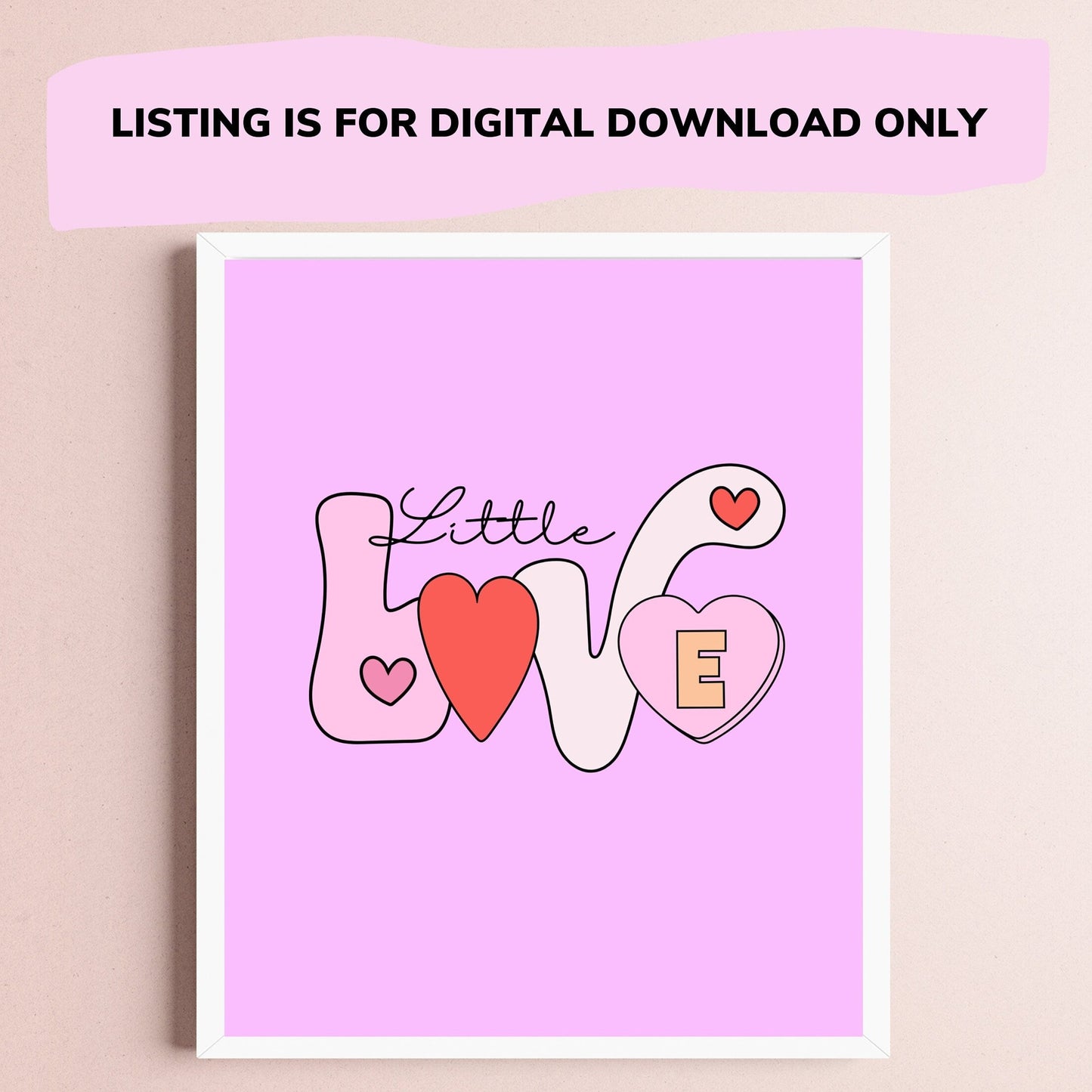 Valentines Day Printable Art - LOVED